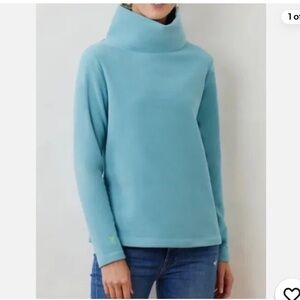 🩵Dudley Stephens🩵NWT Nantucket Fog Classic Cobble Hill TNeck/Vello Fleece. M.